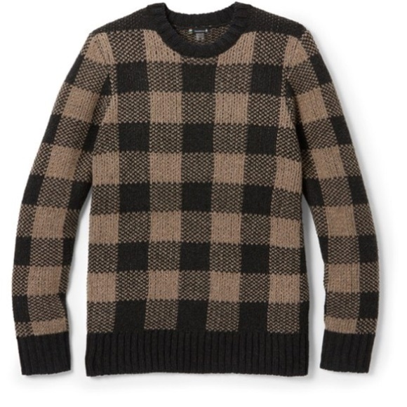 Smartwool Cozy Lodge Buff Check Sweater Size Medium - Picture 3 of 16